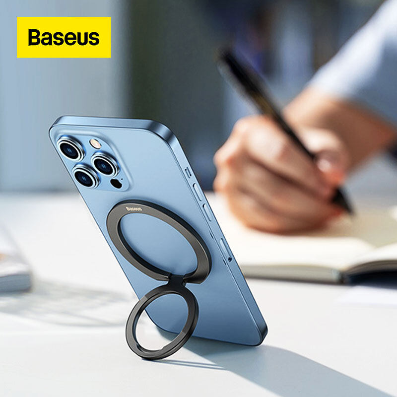 Baseus Magnetic Phone Holder Stand Cell Phone Grip Finger Ring Holder Support For iPhone 14 13 Pro Max Samsung Accessories