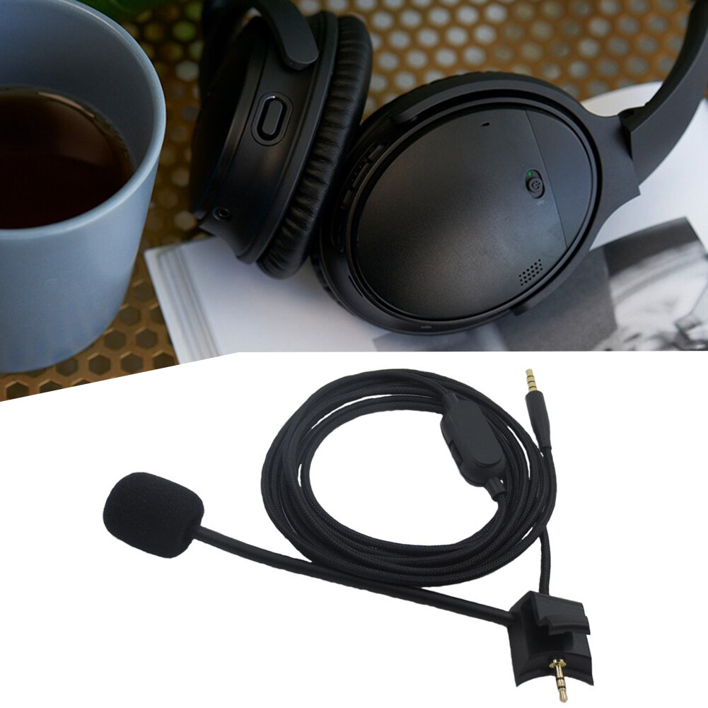 Portable Earphone Headphone Cable Audio Cord Line with Microphone Replacement Gaming Headset Accessories for BOSE QC35II QC35 Gen 1/2